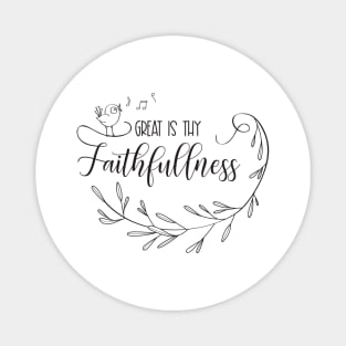 Great is Thy Faithfulness Lineartwork Magnet
